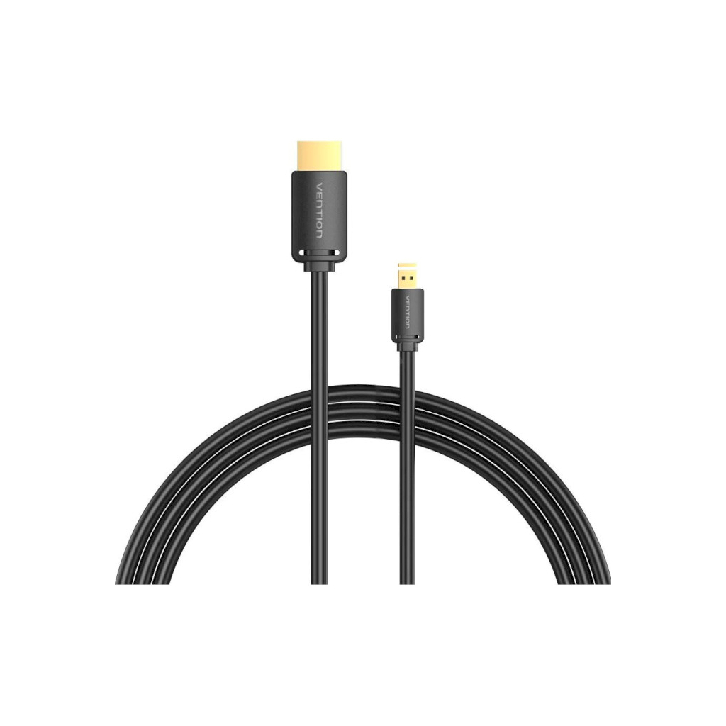 Кабель мультимедійний HDMI to Micro HDMI 1.5m V2.0 4K 60Hz 18Gbps HDR Dolby Vention (AGIBG) - зображення 1