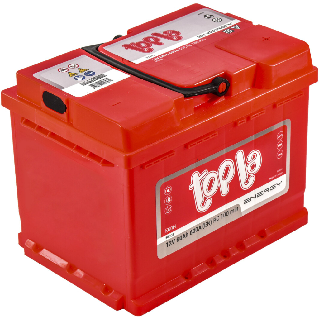 Акумулятор автомобільний Topla 60 Ah/12V Energy Euro (108 060) - зображення 3