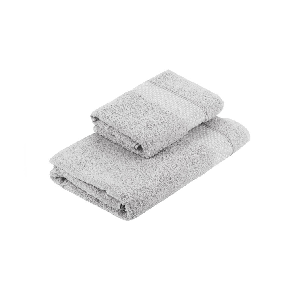 Рушник Ardesto набір махрових Holiday 2 шт 50х90см, 70х140см, 100% бавовна, сріблястий (ART2557SV) - зображення 5