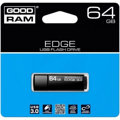 USB флеш накопичувач Goodram 64GB UEG3 Edge Black USB 3.0 (UEG3-0640K0R11) - зображення 5