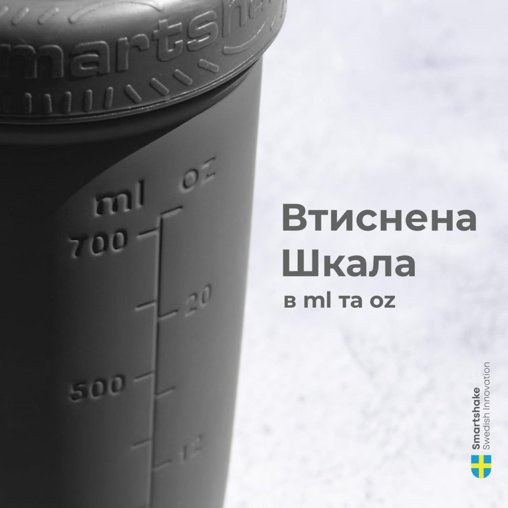 Шейкер спортивний SmartShake Reforce 900ml Supergirl Pink (11150801) - зображення 8