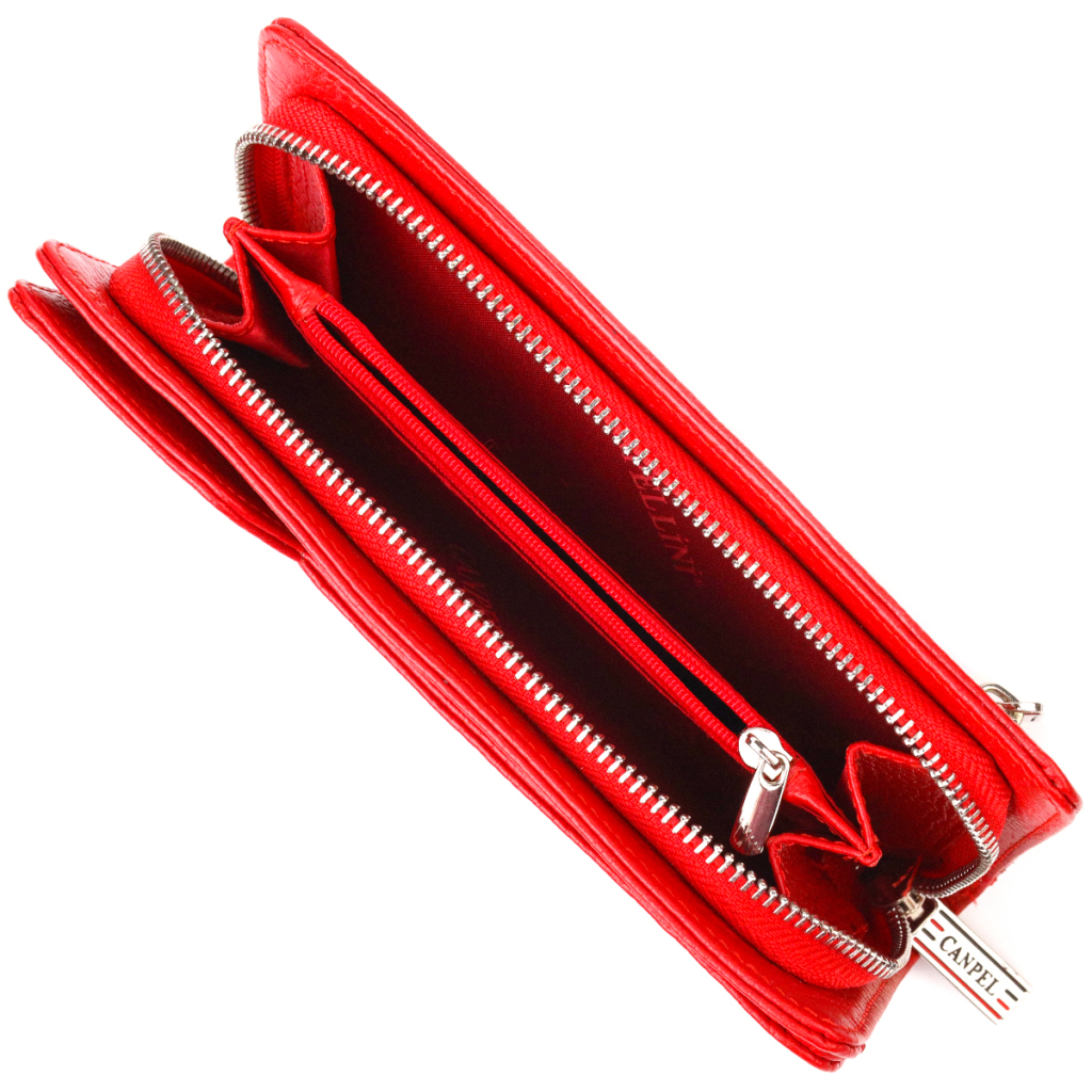 Портмоне Canpellini З натуральної шкіри Червоне (21535) - зображення 6