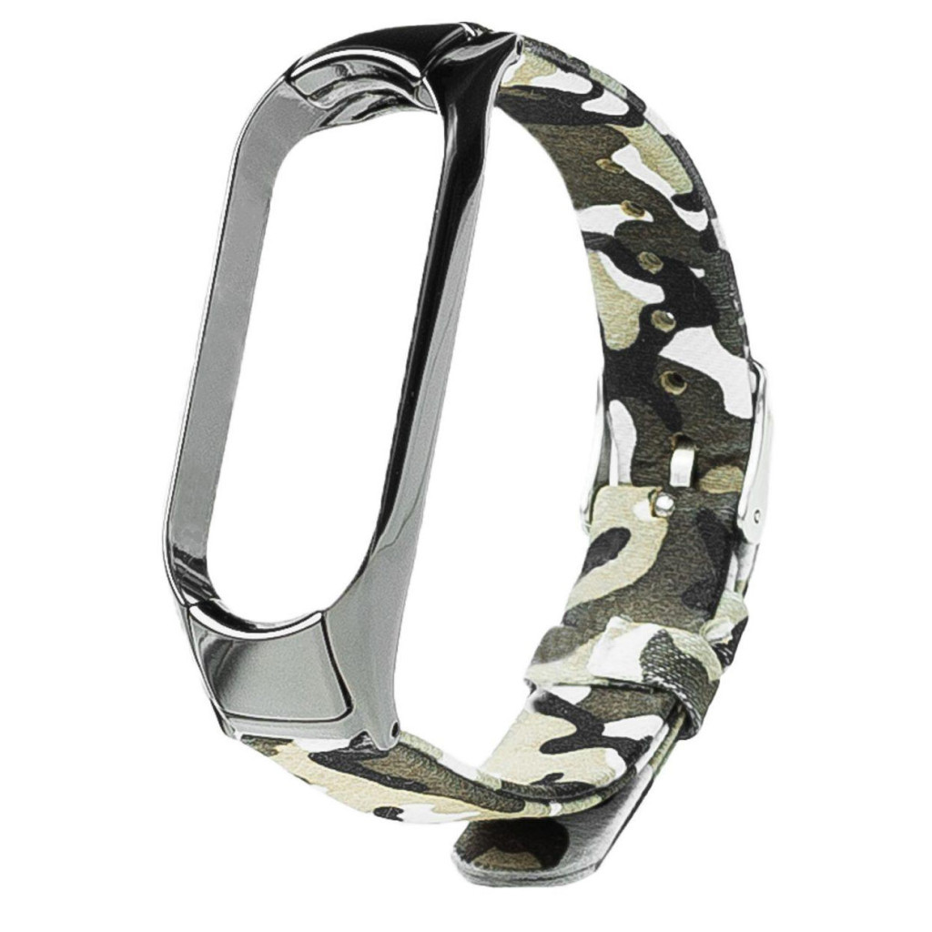 Ремінець до фітнес браслета XoKo Ремінець ХоКо Сamo Premium Band для Xiaomi Mi band 5 Green (XK-M5-CMGRN) - зображення 1