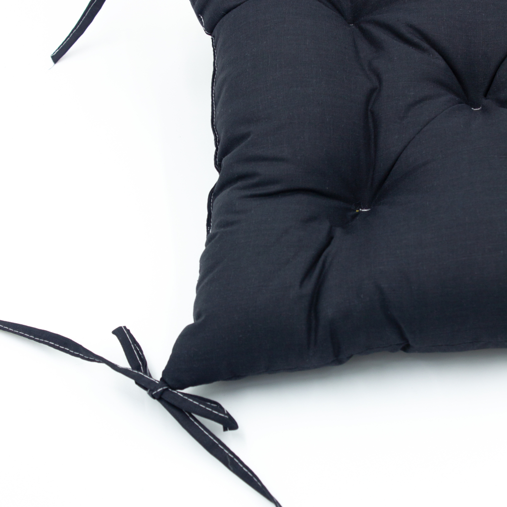 Подушка на стілець MirSon Ranforce Elite 16-9000 Black Stone 40х40 см (2200006185291) - зображення 3