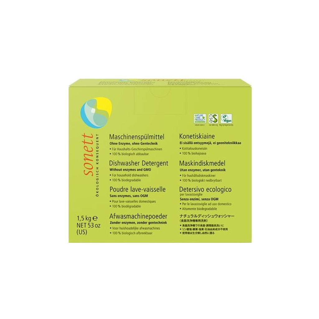 Порошок для миття посуду в посудомийці Sonett органічний 1.5 кг (4007547402300) - зображення 1