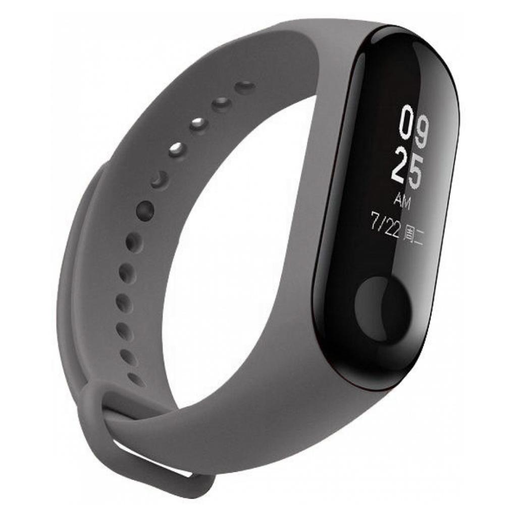 Ремінець до фітнес браслета Armorstandart для Xiaomi Mi Band 4/3 Dark Grey (ARM52157) - зображення 1