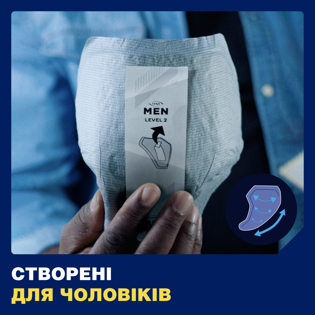Урологічні прокладки Tena for Men Level 2 20 шт. (7322540016383/7322541493237) - изображение 6