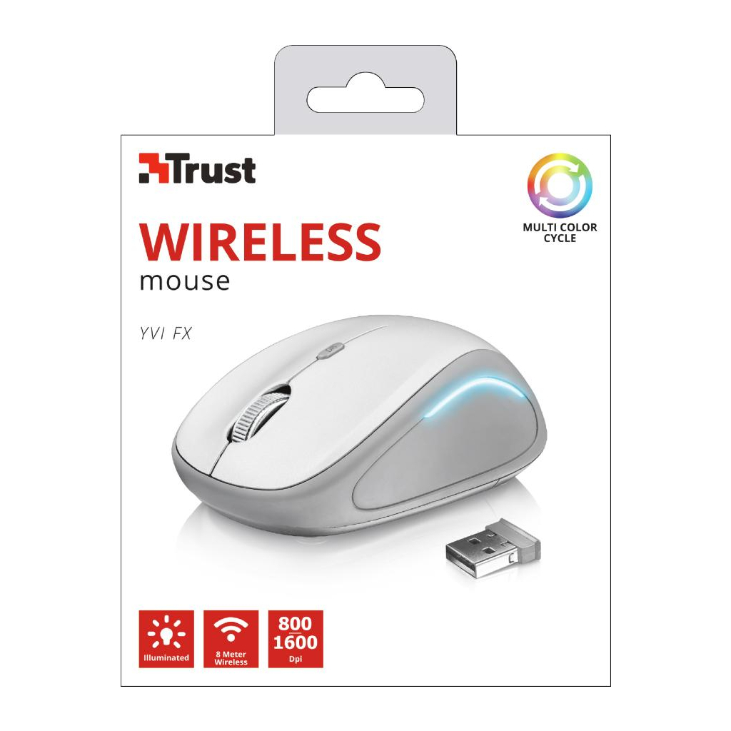 Мишка Trust Yvi FX white (22335) - зображення 5