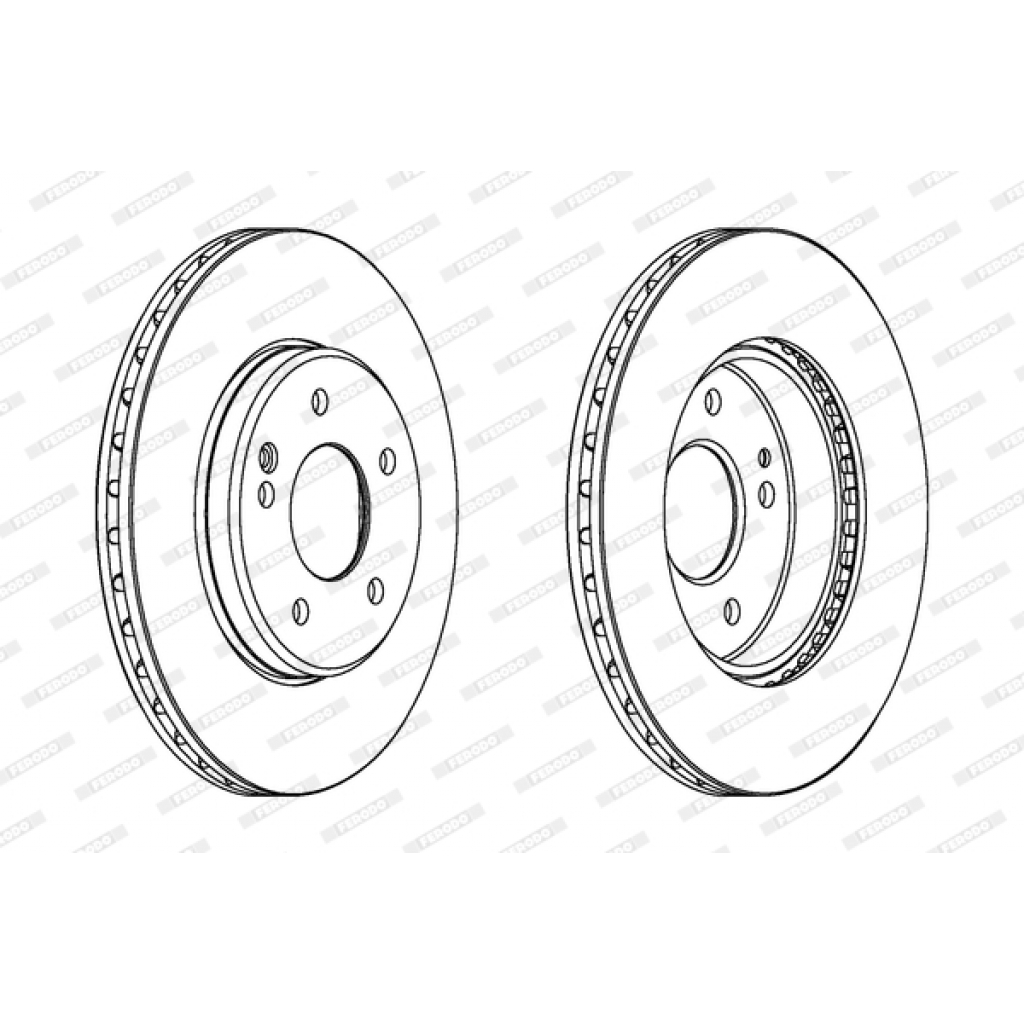 Гальмівний диск FERODO DDF588C - зображення 1