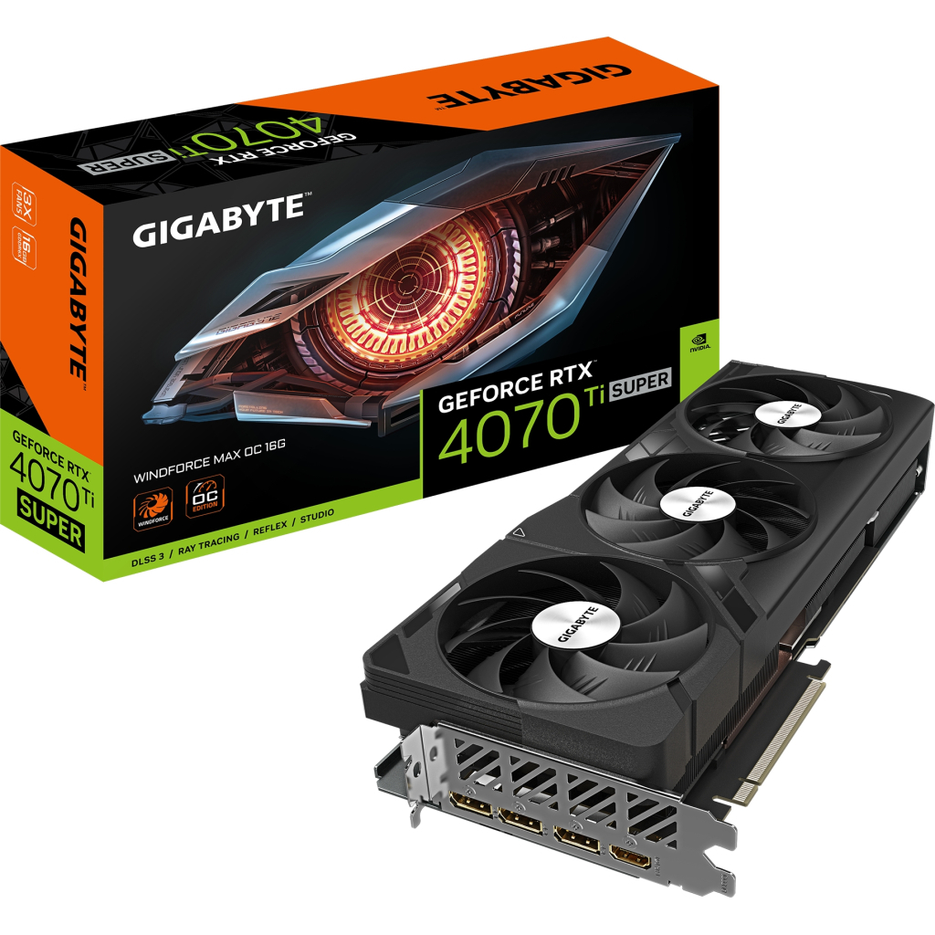 Відеокарта GIGABYTE GeForce RTX4070Ti SUPER 16Gb WINDFORCE MAX OC (GV-N407TSWF3MAX OC-16GD) - зображення 8