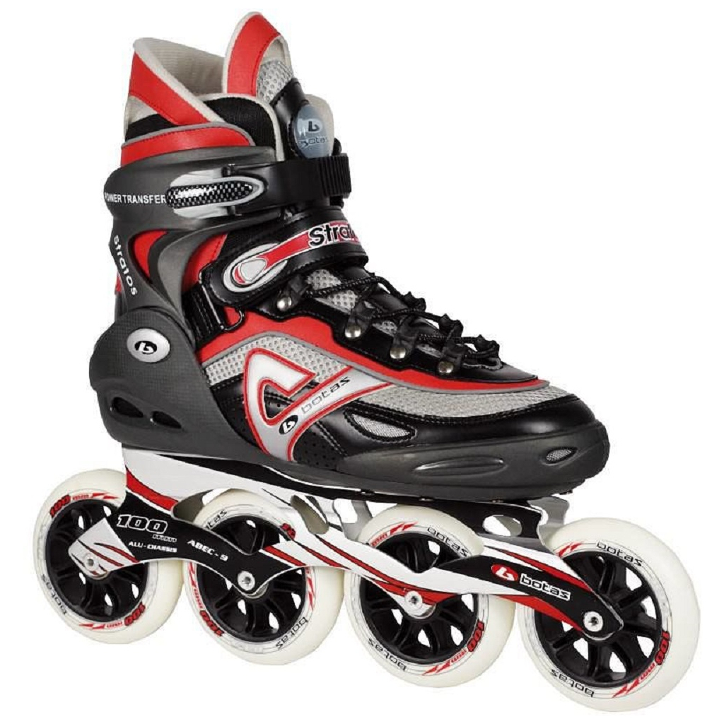 Роликові ковзани Botas Stratos Чорний/Червоний 100/42 (HI50021-7-935/42) - зображення 1