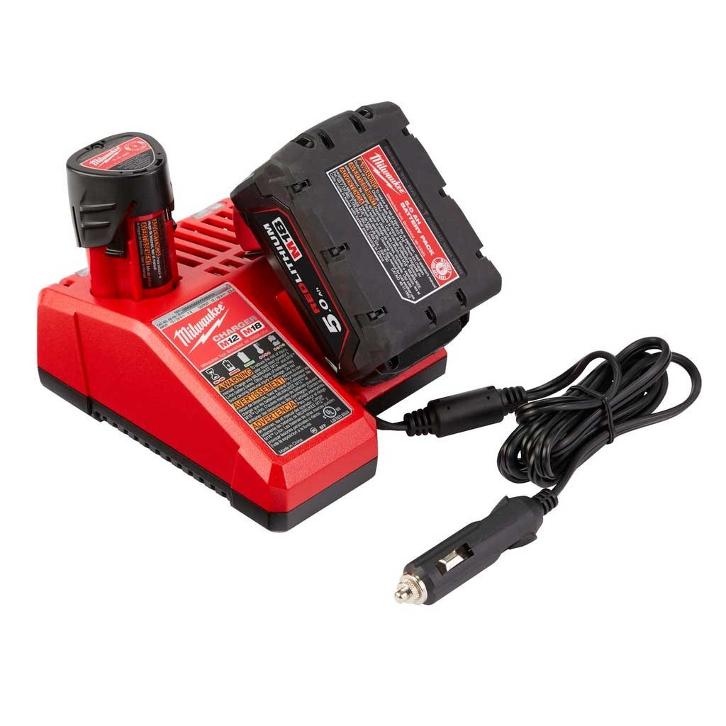 Зарядний пристрій для акумуляторів інструменту Milwaukee M12-18 AC 12В, автомобільний (4932459205) - зображення 2