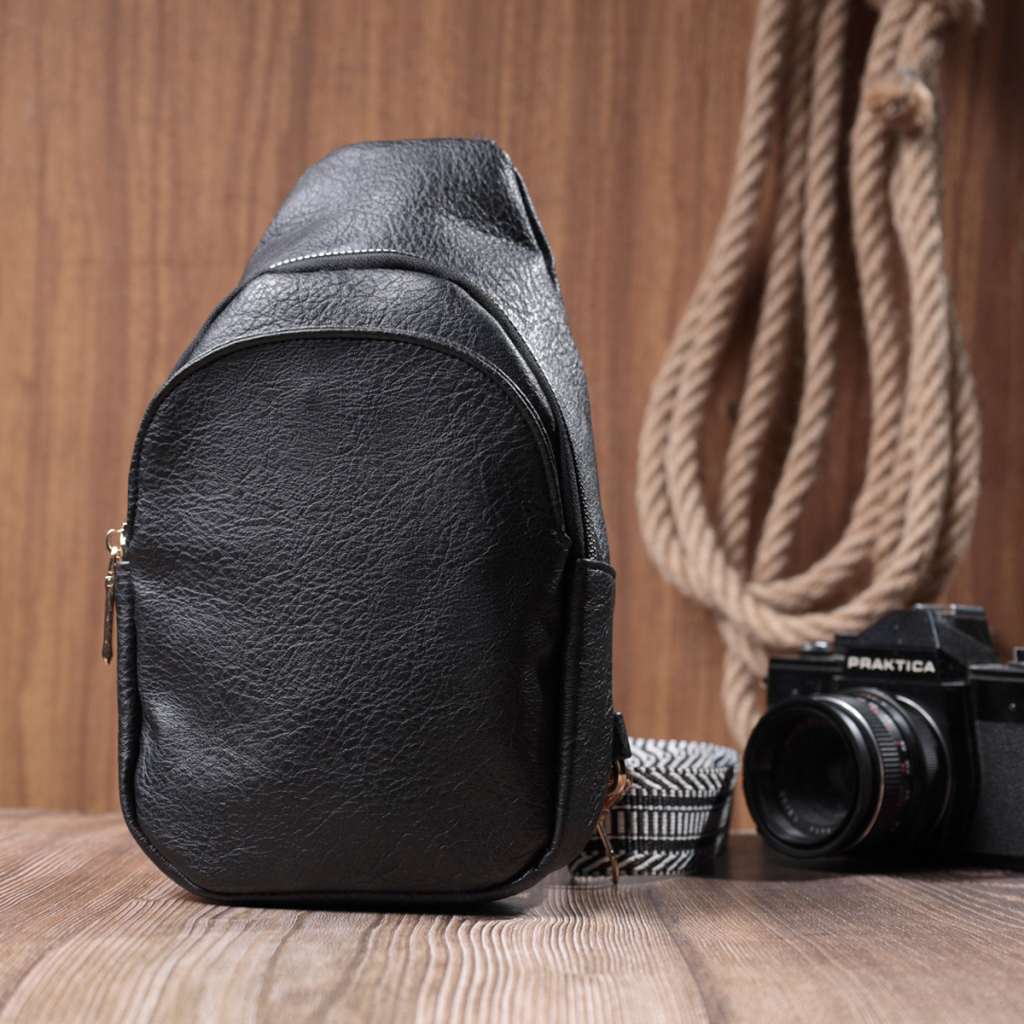 Сумка Vintage З екошкіри Чорна (22781) - зображення 9