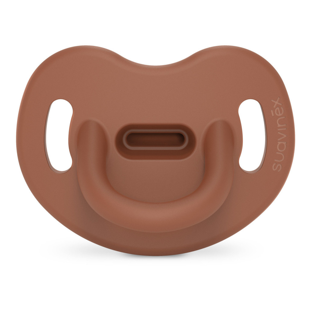 Пустушка Suavinex Colour Essence 6-18 міс, анатомічна силіконова, коричнева (308076) - изображение 1