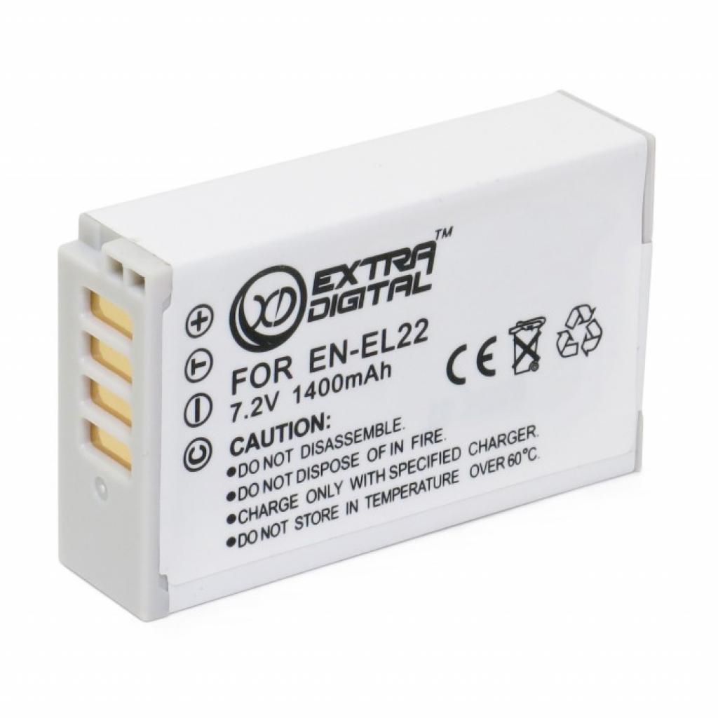Акумулятор до фото/відео Extradigital Nikon EN-EL22 (BDN2683) - зображення 3