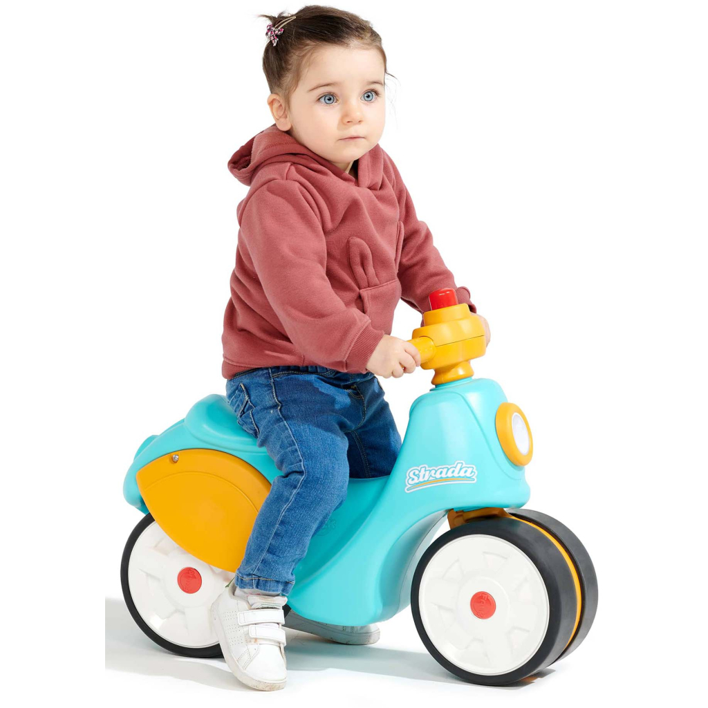 Біговел Falk із безшумними колесами Strada жовто-блакитний (800S) - зображення 4