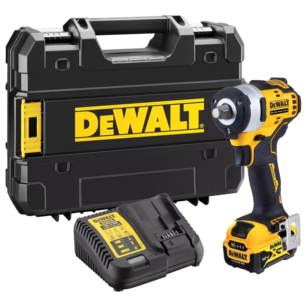 Гайковерт DeWALT 12 В XR Li-lon, 338 Нм, 1 АКБ та ЗП, кейс TSTAK (DCF901P1) - зображення 1