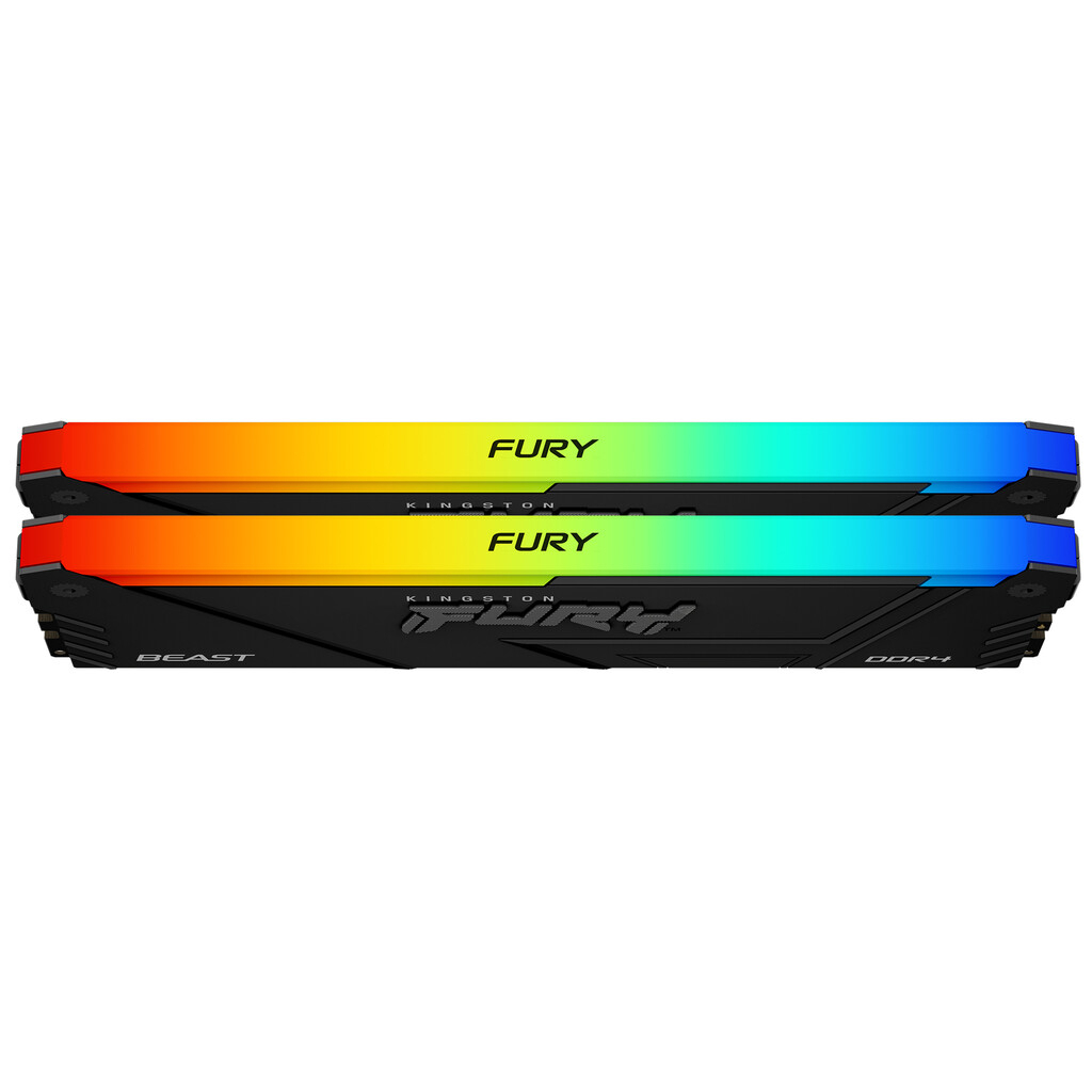 Модуль пам'яті для комп'ютера DDR4 32GB (2x16GB) 3200 MHz FURY Beast RGB Kingston Fury (ex.HyperX) (KF432C16BB2AK2/32) - зображення 3