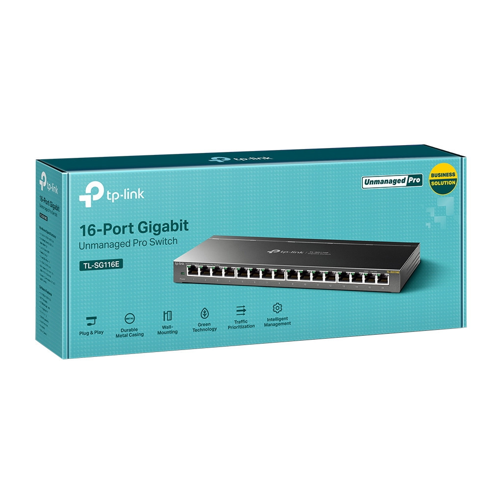 Комутатор мережевий TP-Link TL-SG116E - зображення 3