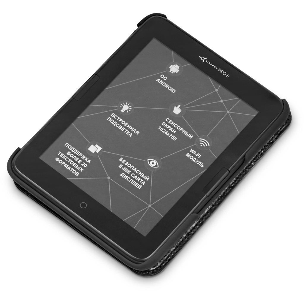 Чохол до електронної книги AirOn Premium для AIRBOOK PRO 6 black (4821784627978) - зображення 7