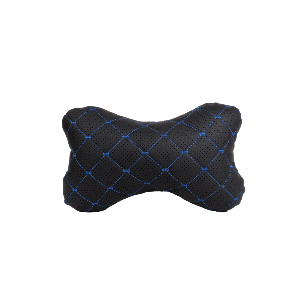 Подушка EVAtech ECO 27х16 см чорна з синьою ниткою (SPCRBL) - зображення 1