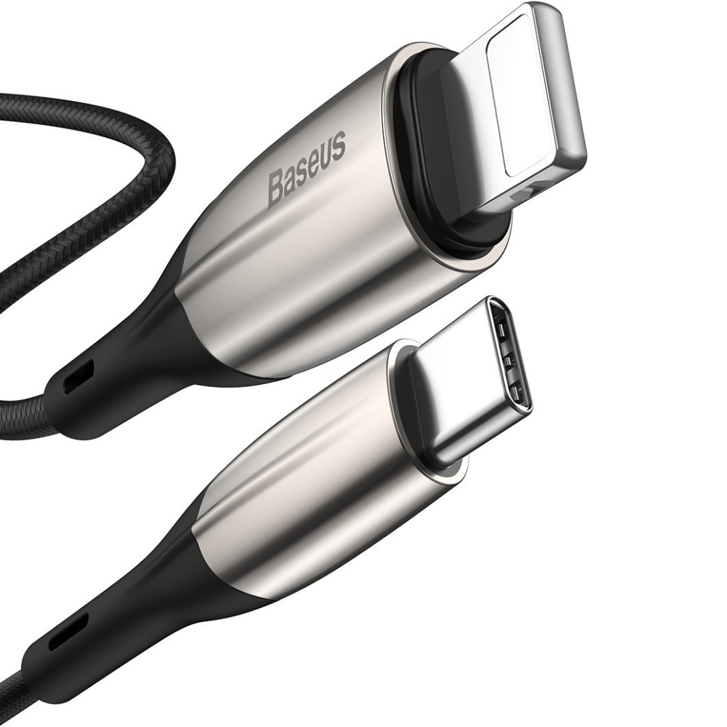 Дата кабель USB-C to Lightning 1.0m 18W black Baseus (CATLSP-01) - зображення 3