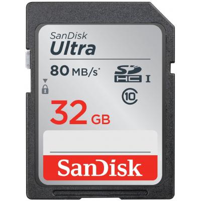 Карта пам'яті SanDisk 32GB SDHC class 10 UHS-I Ultra (SDSDUNC-032G-GN6IN) - зображення 1