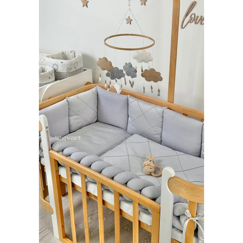 Постільна білизна Ingvart "Платинум" з сатину сірий (300005646530) - изображение 2