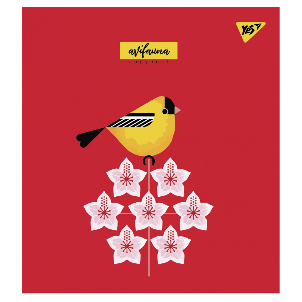 Зошит Yes А5 Avifauna 24 аркушів клітинка (766833) - зображення 1