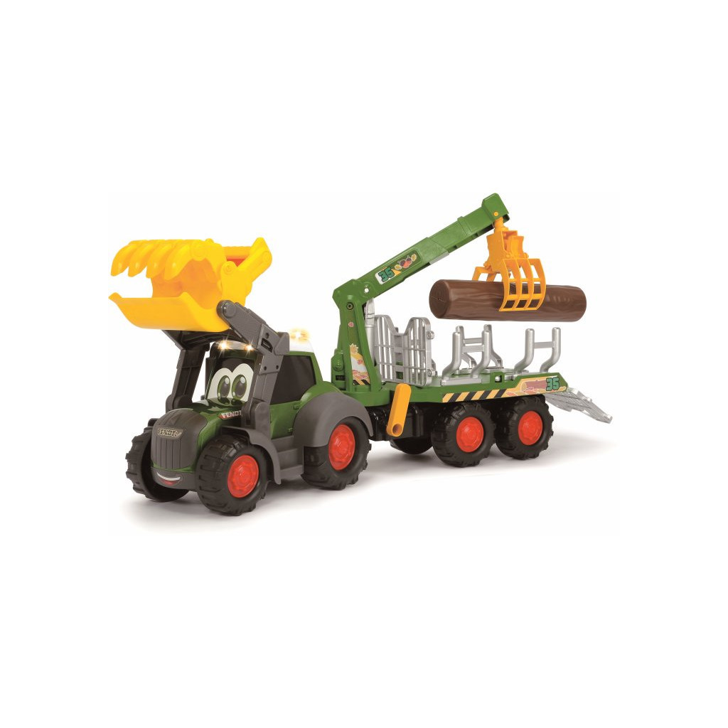 Спецтехніка Dickie Toys Трактор лісника АВС "Фендт" з краном, зі звук. та світл. ефектами, 65 см (4119001) - зображення 2