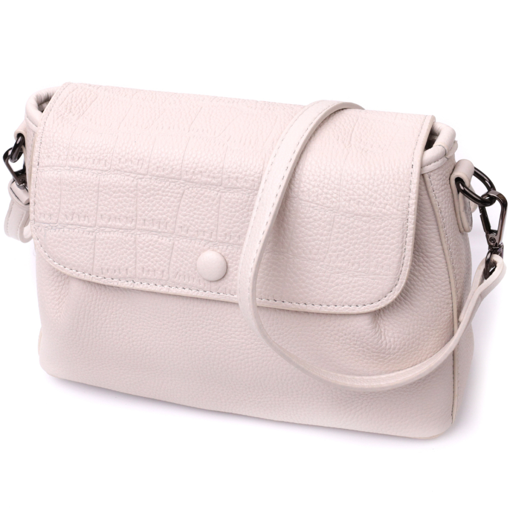 Сумка Vintage З натуральної шкіри Біла (22331) - зображення 1