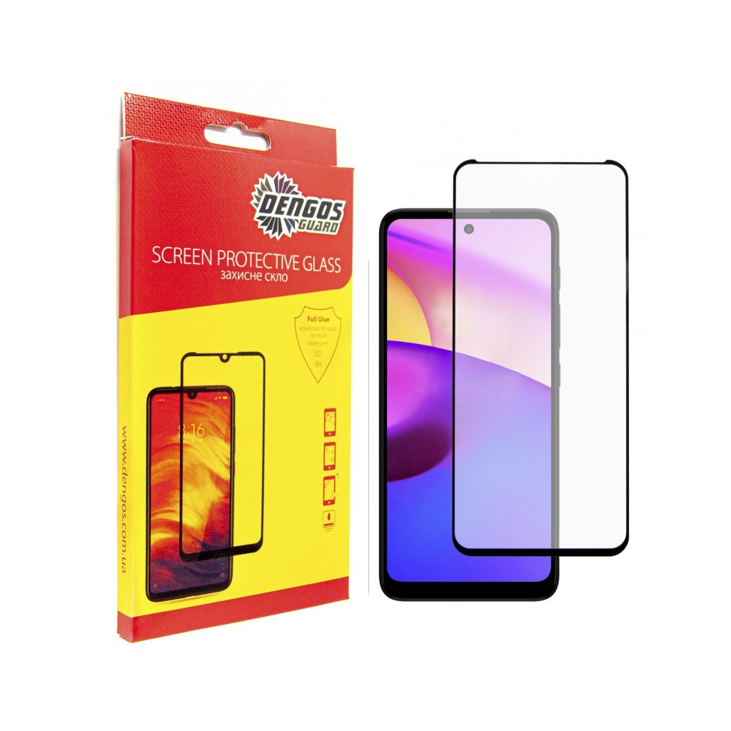 Скло захисне Dengos Full Glue Motorola E40 (black) (TGFG-286) - зображення 1