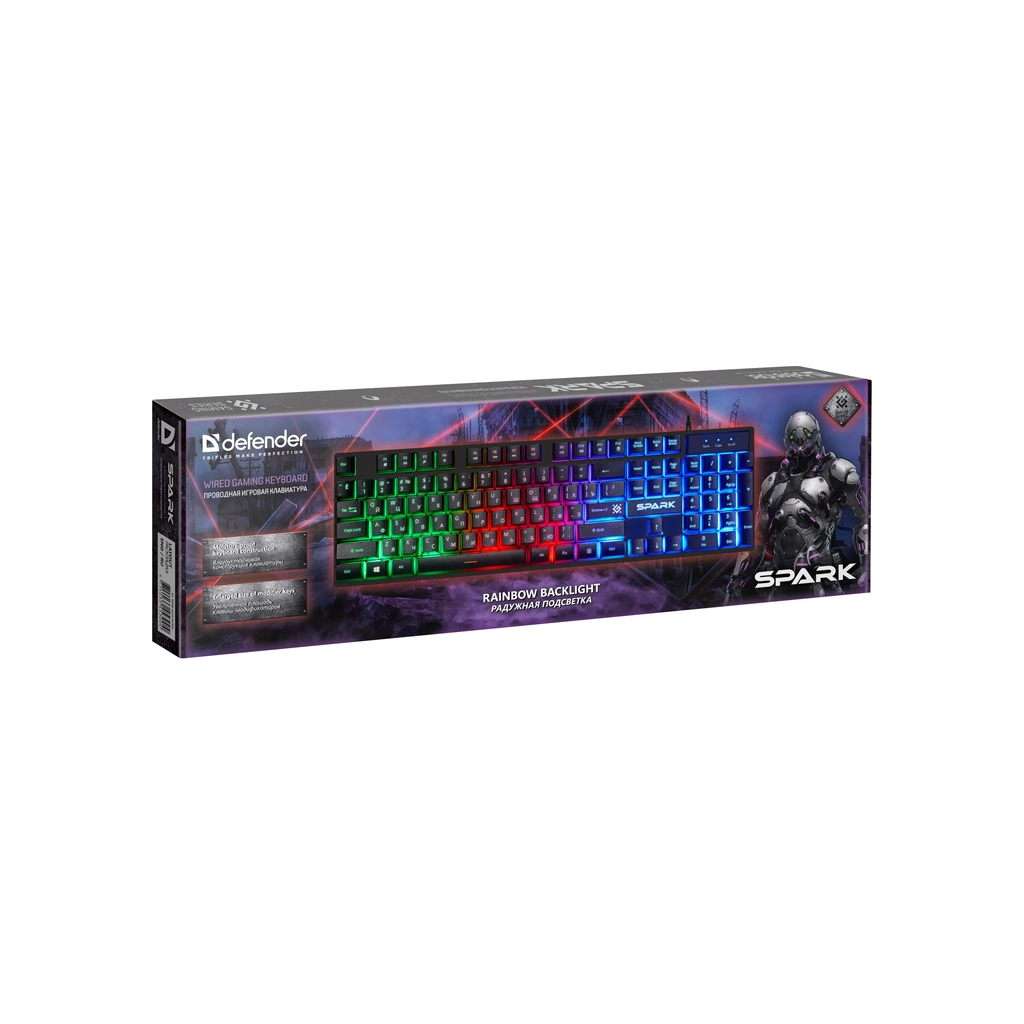 Клавіатура Defender Spark GK-300L USB UA Black (45302) - зображення 7