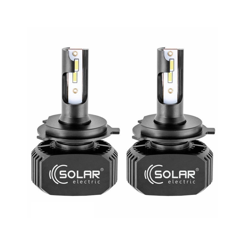 Автолампа SOLAR H4 LED 12/24V 40W 5000Lm 6000K, CSP1860 (8204) - зображення 1