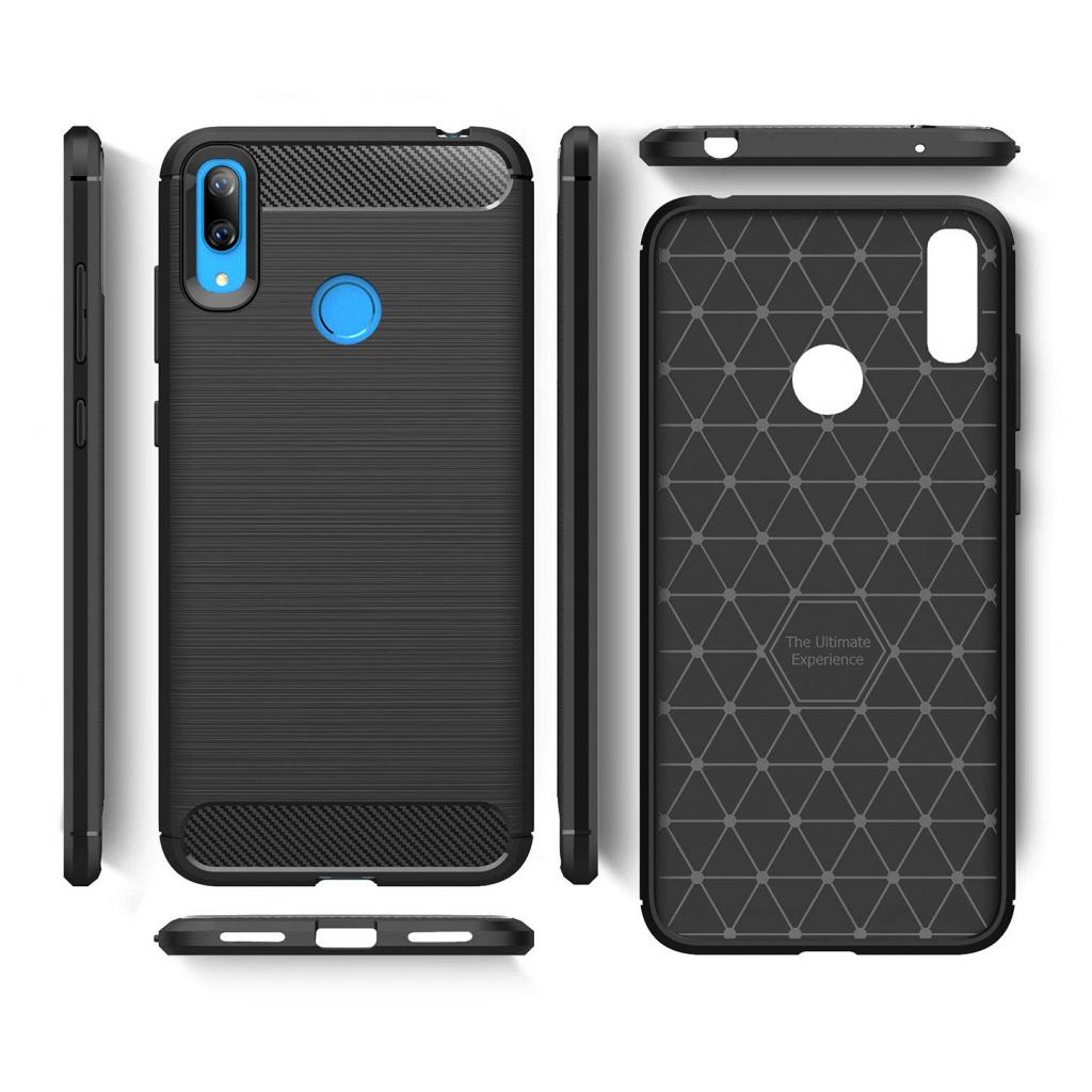 Чохол до мобільного телефона Laudtec для Huawei Y7 2019 Carbon Fiber (Black) (LT-HY72019B) - зображення 4