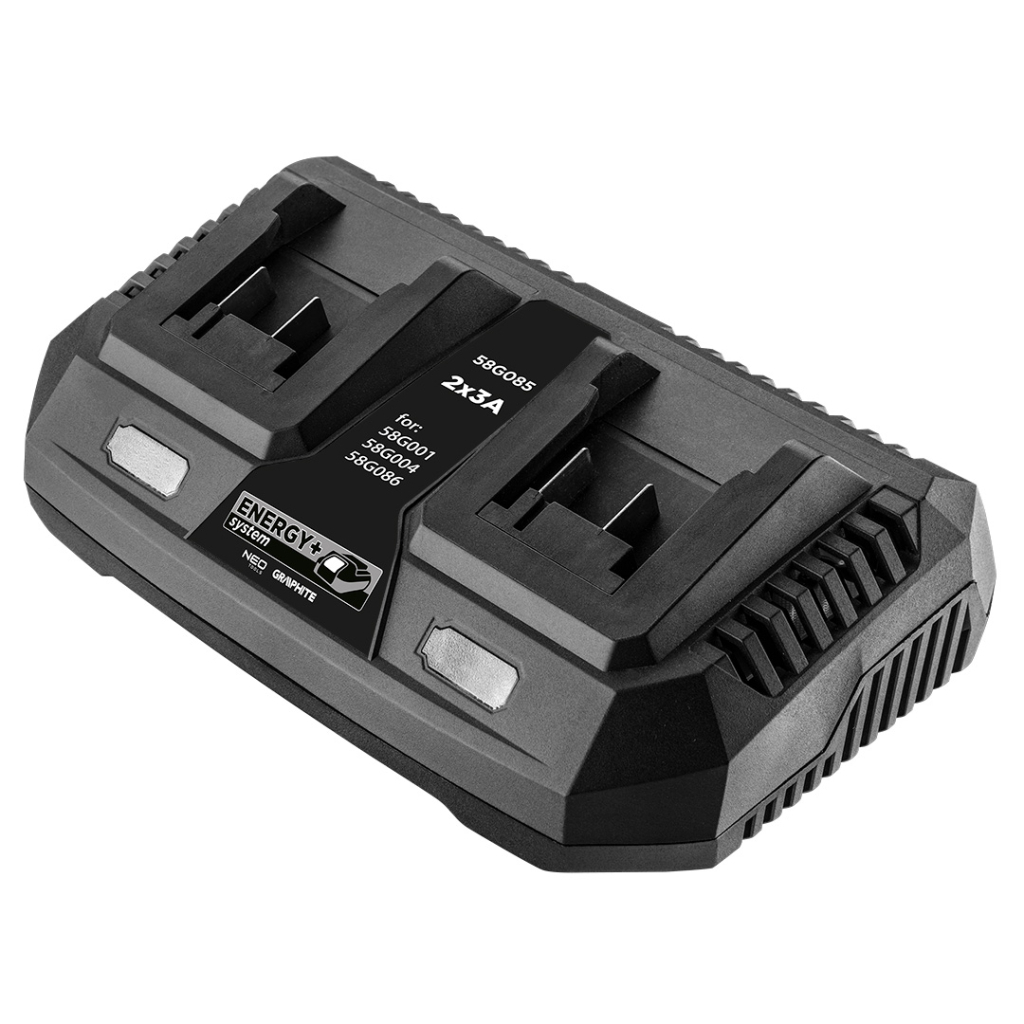 Зарядний пристрій для акумуляторів інструменту Graphite Energy+ 18V, 3А,0.74кг (58G085) - зображення 1