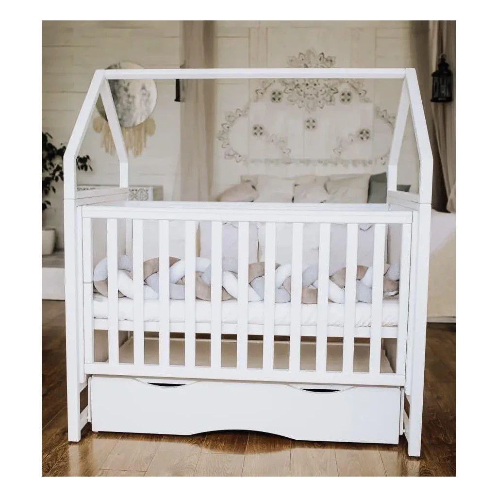 Ліжечко Angelo Будинок (біле) 120х60 (12005) - зображення 2