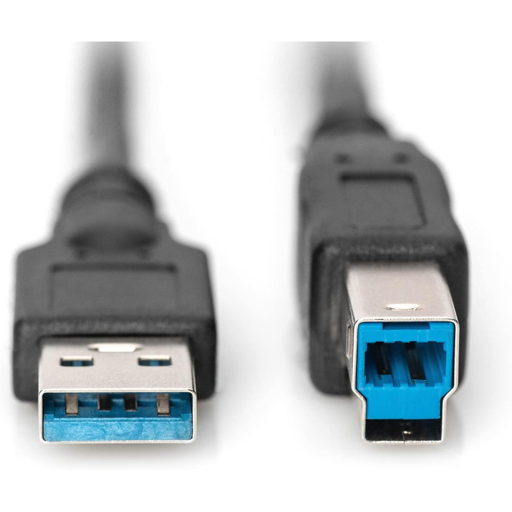 Дата кабель USB 3.0 AM/BM 1.8m black Digitus (AK-300115-018-S) - зображення 2