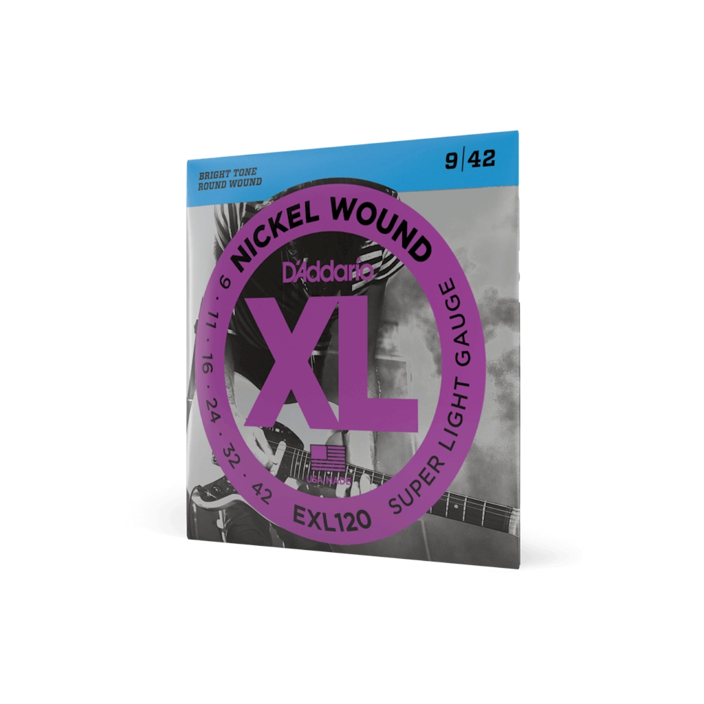 Струни для гітари D'Addario XL Nickel Wound Super Light (09-42) (EXL120) - зображення 2
