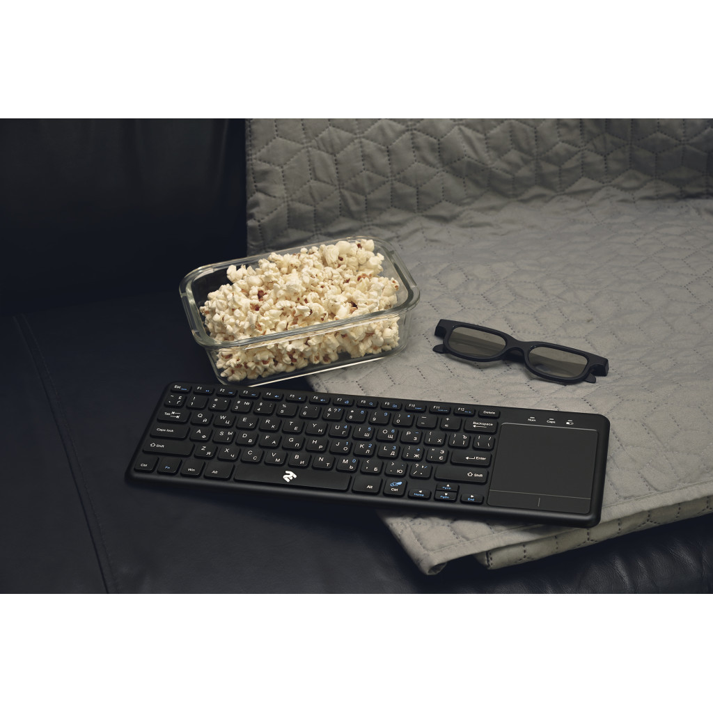 Клавіатура 2E KT100 Touch Wireless Black (2E-KT100WB) - зображення 11