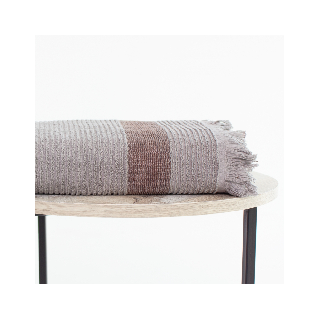 Рушник MirSon Набір лазневих 105 Elite Luxury Gray 2 шт (2200005613290) - зображення 4