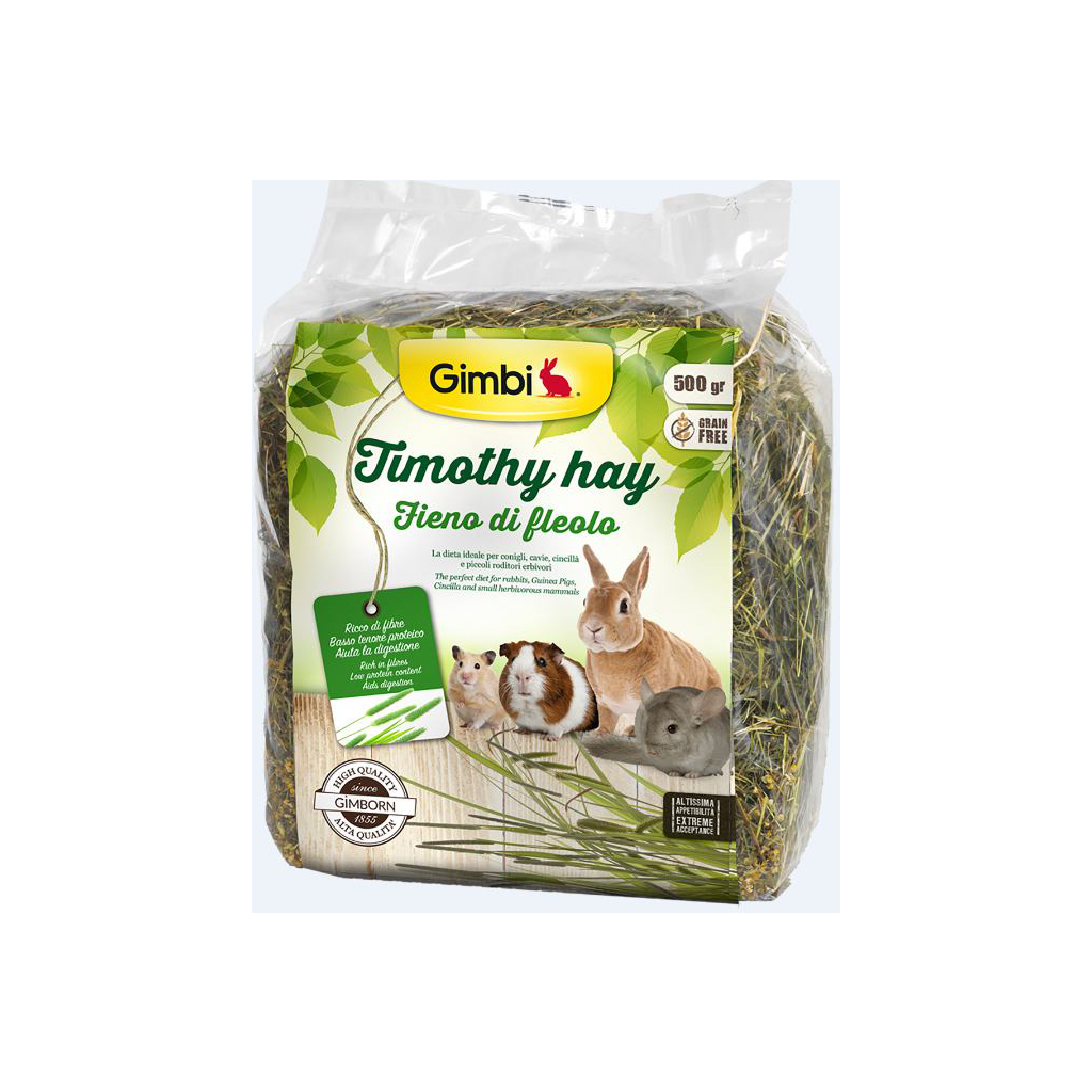 Корм для гризунів GimBi Grain Free Сіно тимофіївки 500 г (4002064205151) - изображение 1