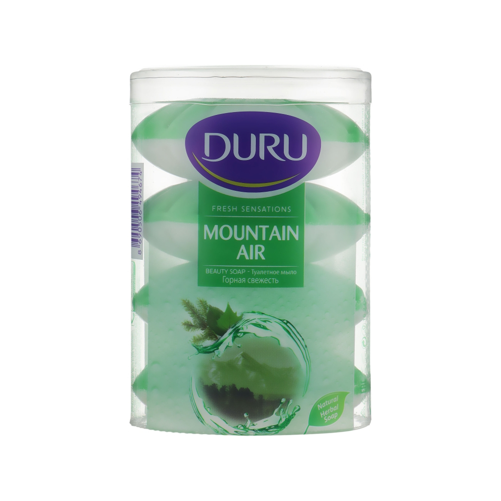 Тверде мило Duru Fresh Sensations Гірська свіжість 4 х 110 г (8690506494674) - зображення 1