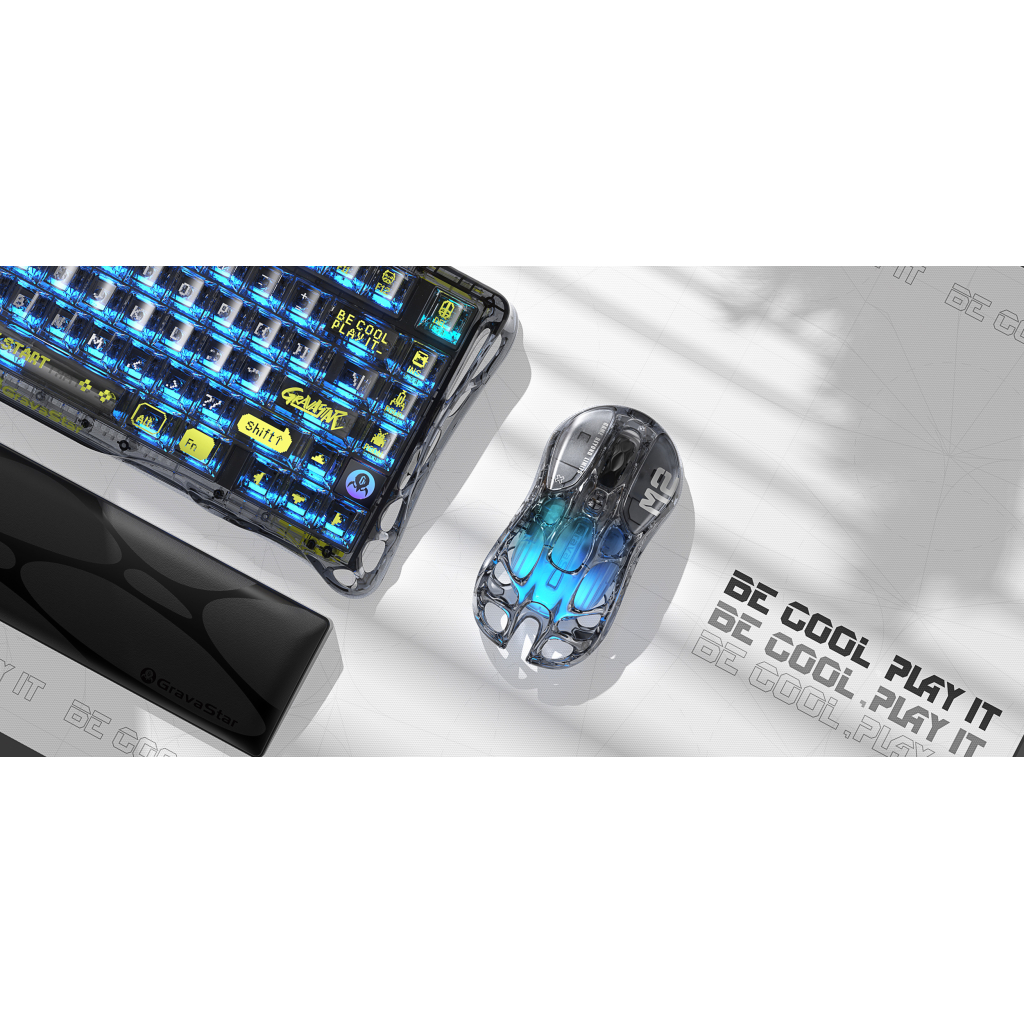 Мишка GravaStar Mercury M2 Transparent Black (GRAVASTARM2_XTAL_BLK) - зображення 4