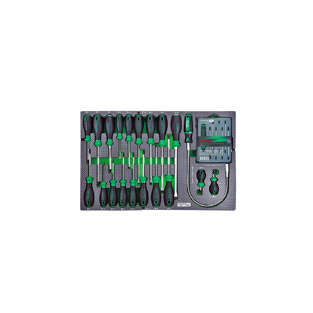Набір викруток Toptul 28шт. у ложементі тип D (GED0286) - зображення 1