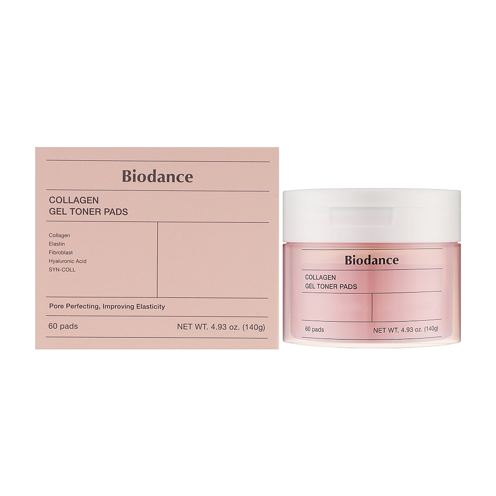 Патчі для обличчя Biodance Collagen Gel Toner Pads 60 шт. (8809937361190) - изображение 2