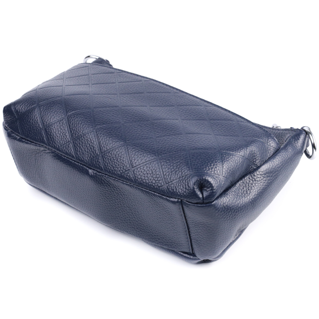 Сумка Vintage Жіноча на три відділення з натуральної шкіри Синя (22806) - зображення 5