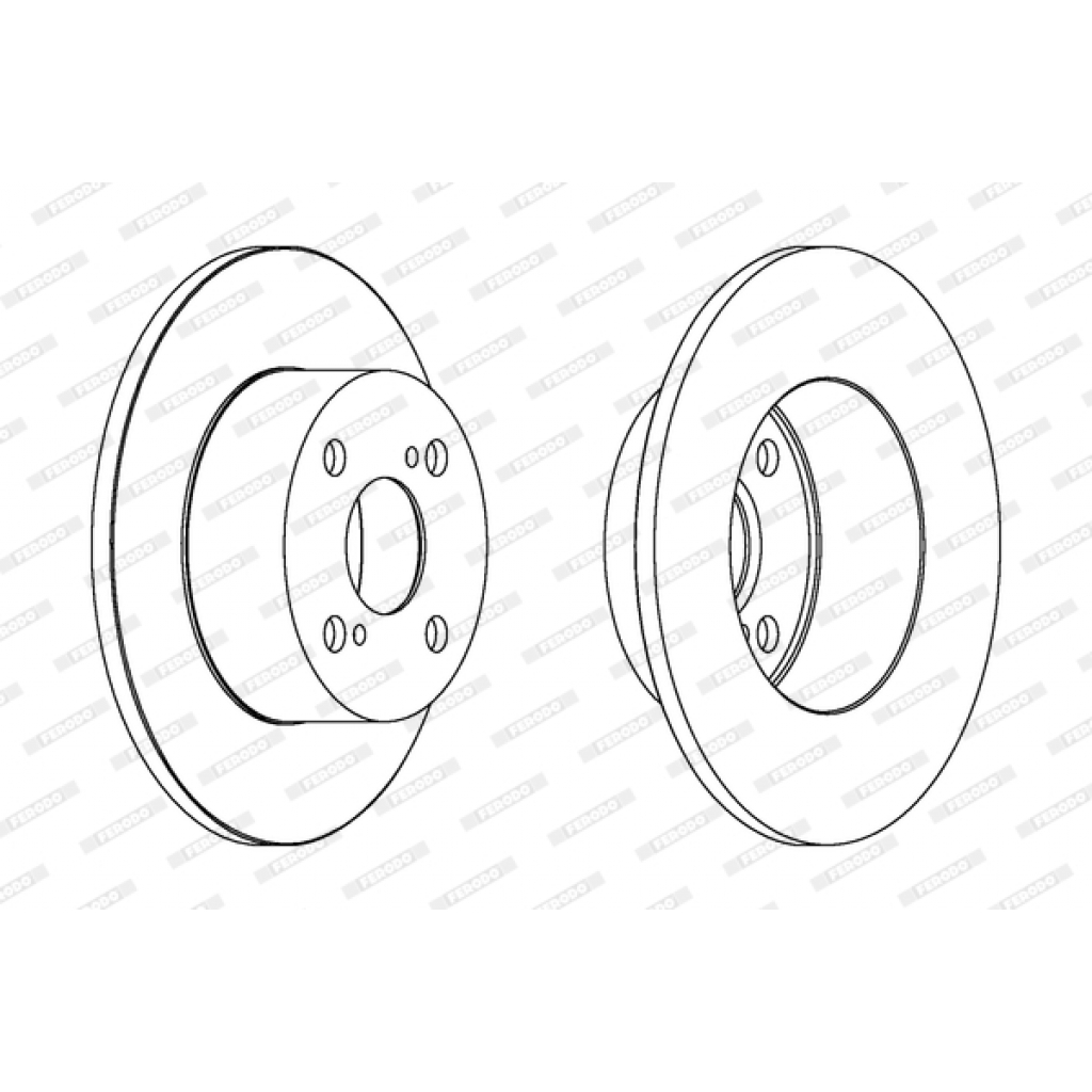 Гальмівний диск FERODO DDF1487 - зображення 1