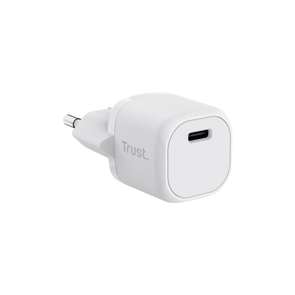 Зарядний пристрій Trust Maxo 20W USB-C PD white (25205_TRUST) - зображення 2