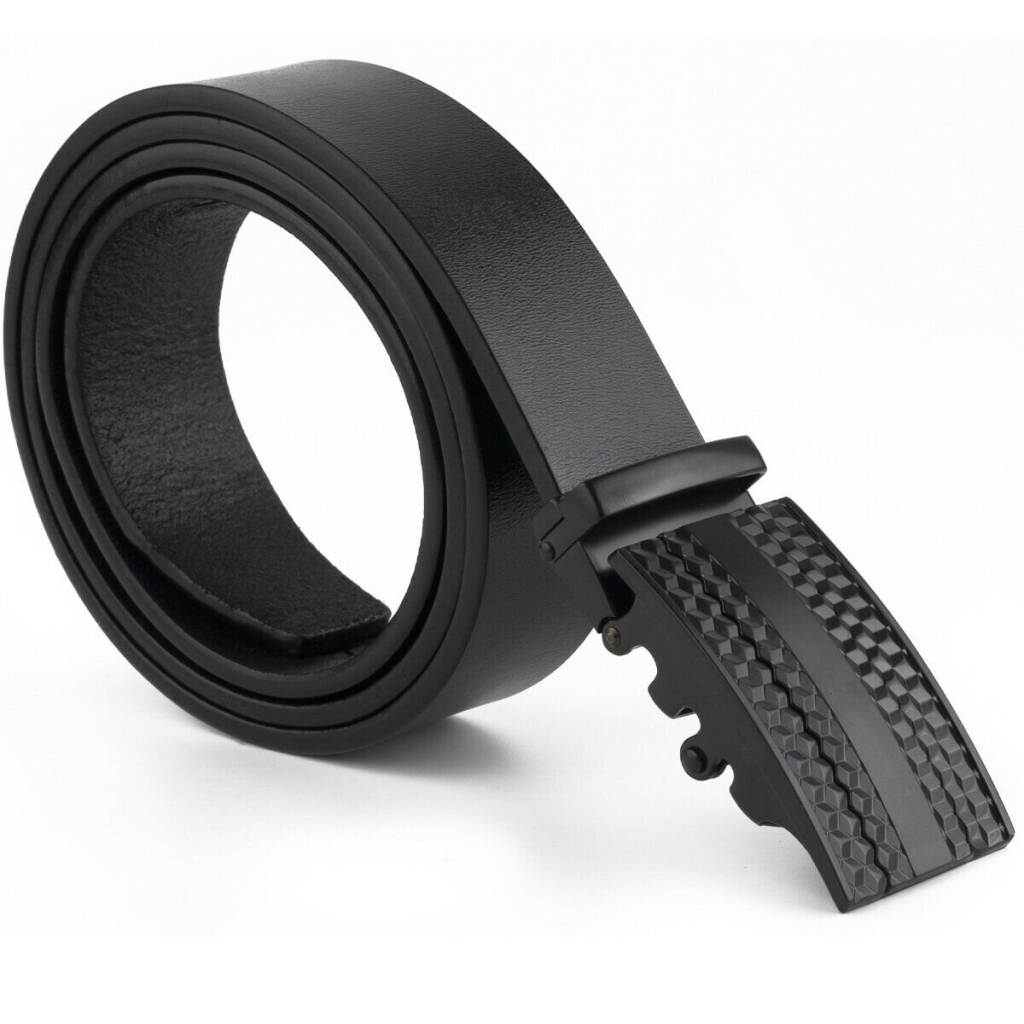 Ремінь Vintage Чоловічий з автоматичною пряжкою мозаїка Чорний (20299) - зображення 6